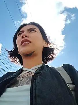 Zoe_addiction — Playful boobs in the street 